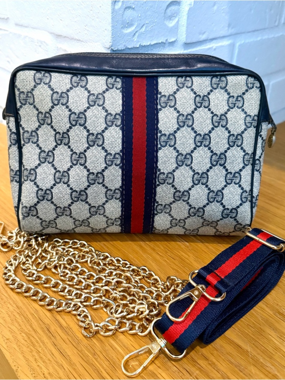 Gucci Authentic Vintage Ophidia Sherry Line Clutch Bag